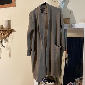 100% cashmere grayish/beige cardigan
